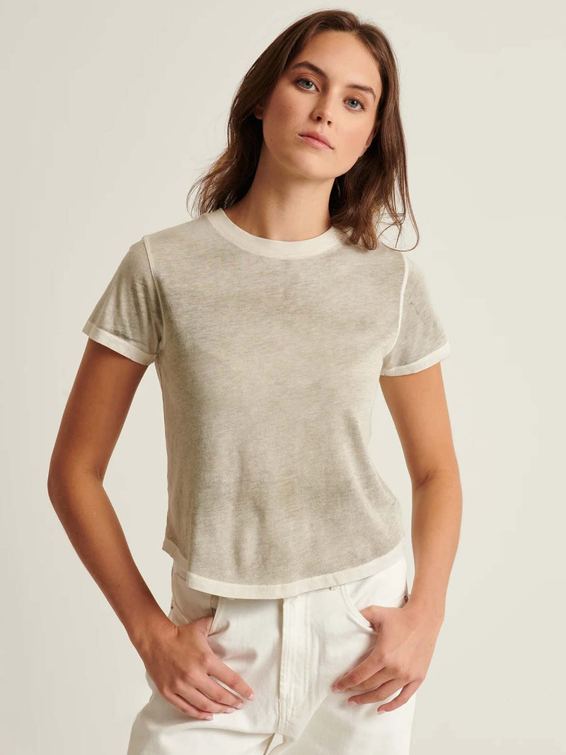 Patrick Assaraf Classic Reverse Spray Baby Tee