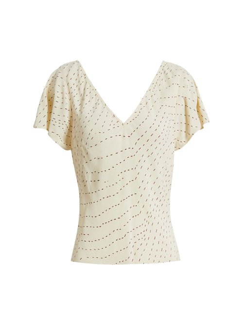 Rag &amp; Bone Yvonne Double V-Neck Top