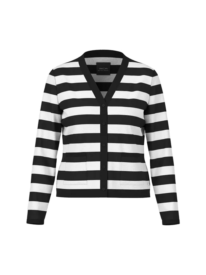 Marc Cain Additions "Rethink Together" Striped Cardigan