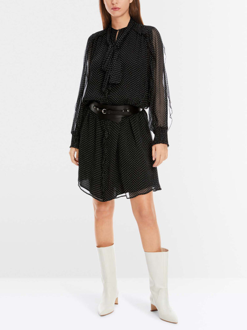 Marc Cain Polka Dot Long Sleeve Dress