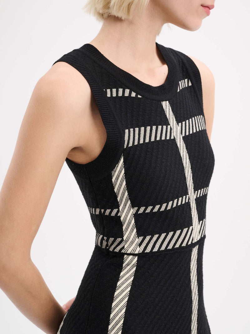 Dorothee Schumacher Check Challenge Sleeveless Dress