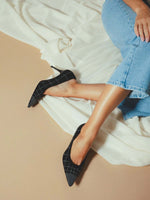 Arteana Perla 75 Tweed Pump with Pearl Embellishment