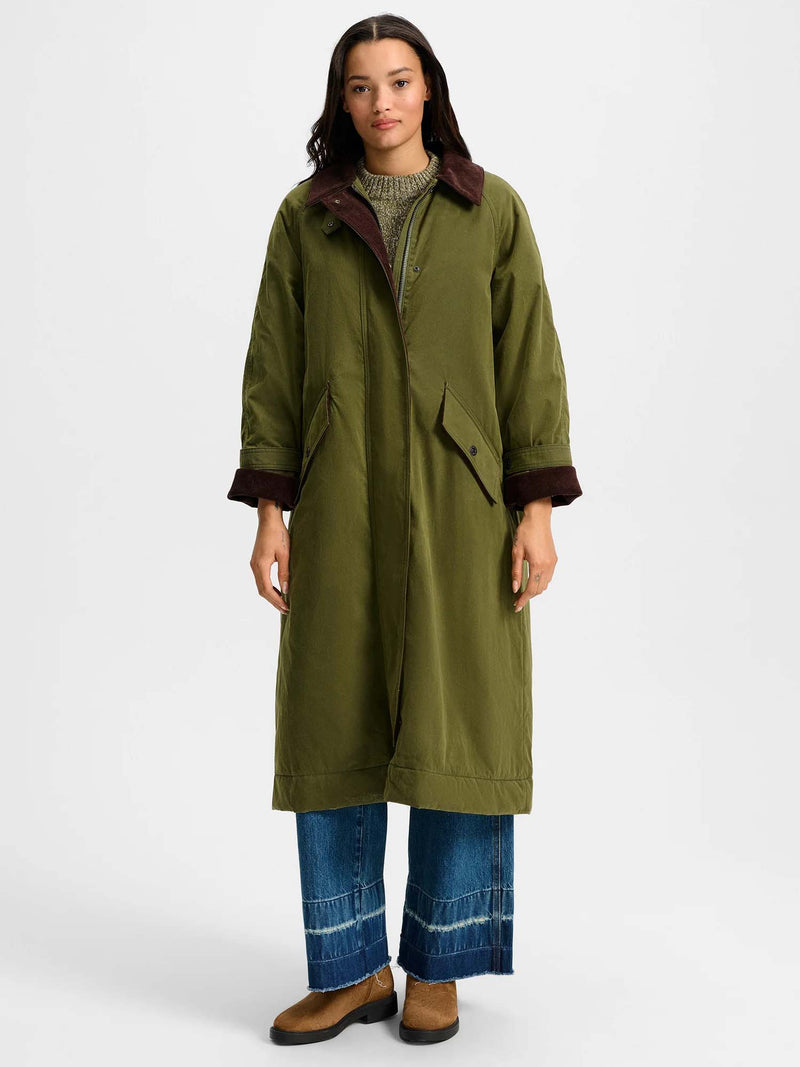 Veronica Beard Dietz Wax Coated Field Jacket