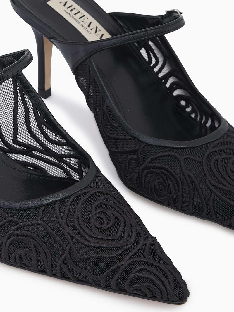 Arteana Sorrento 75 Embroidered Mule