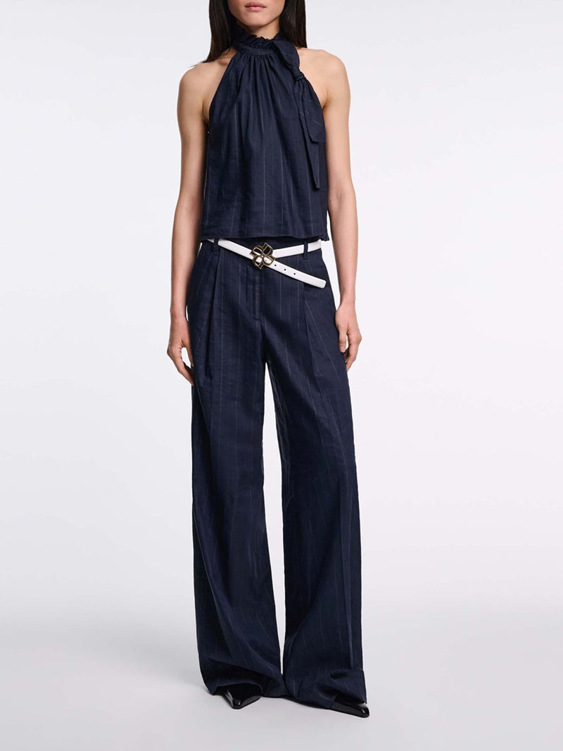 Dorothee Schumacher Modern Sophistication Pinstripe Top