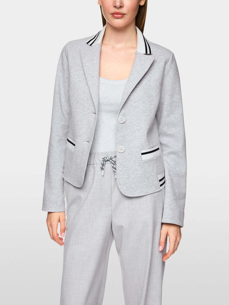 Marc Cain Sports Striped Collar Fitted Blazer
