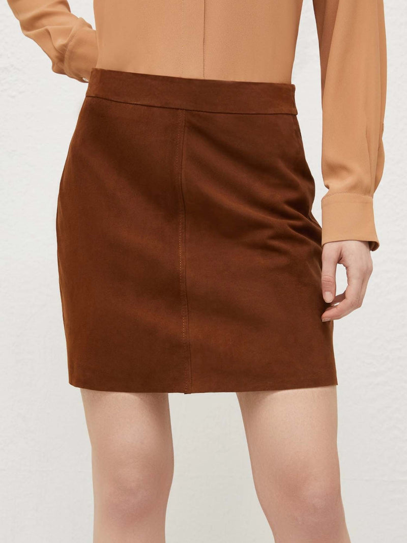 Marella Alfa Leather Skirt