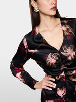 Marc Cain Silk Floral Print Dress
