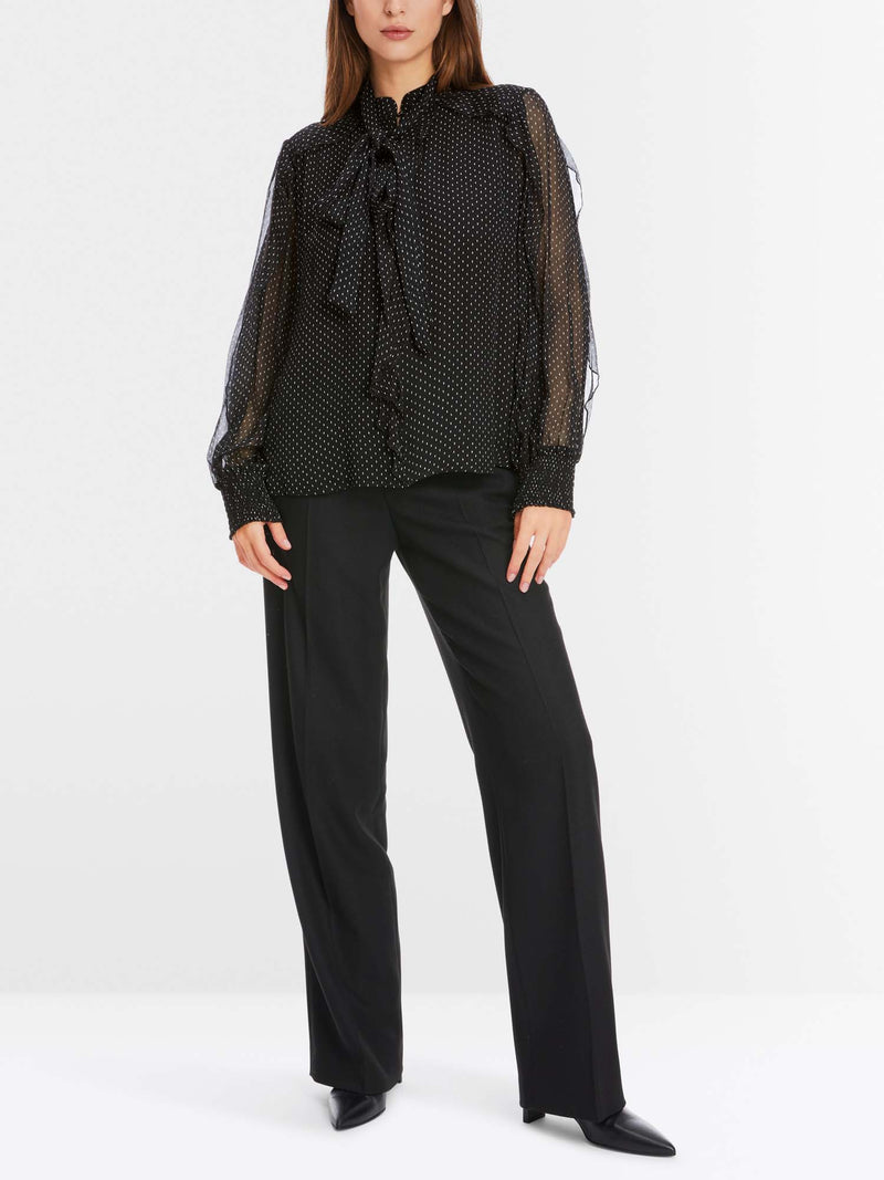 Marc Cain Casually Wide Bow-Tie Blouse