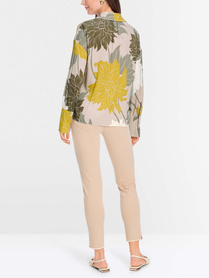Marc Cain Blouse with Floral Pattern