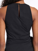 Dorothee Schumacher Poplin Power Sleeveless Top with Silk Duchesse Satin Bow