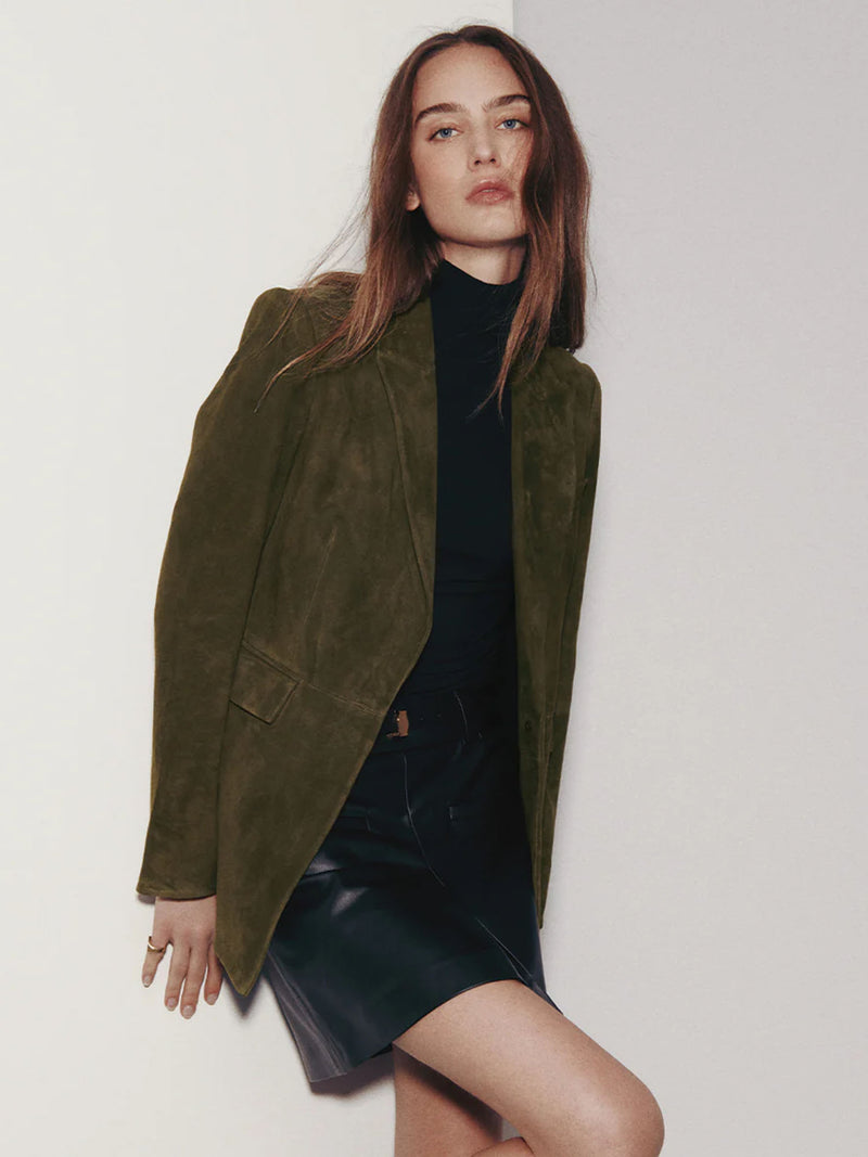 Veronica Beard Duane Suede Dickey Jacket
