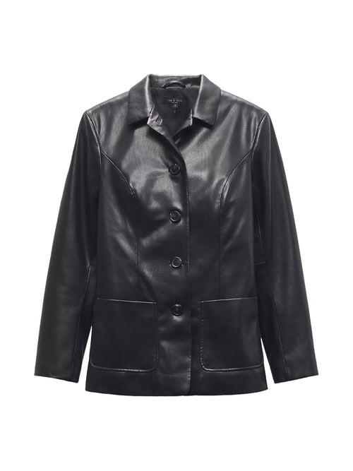 Rag &amp; Bone Drew Faux Leather Blazer