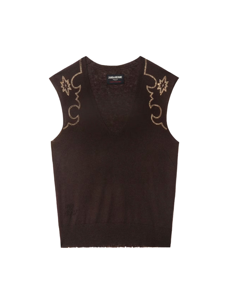 Zadig &amp; Voltaire Vicky West Strass Top