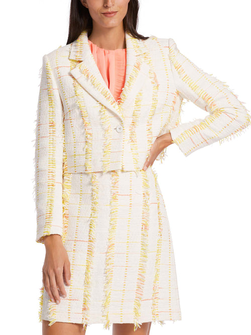 Marc Cain Short Blazer with Quilted Edges