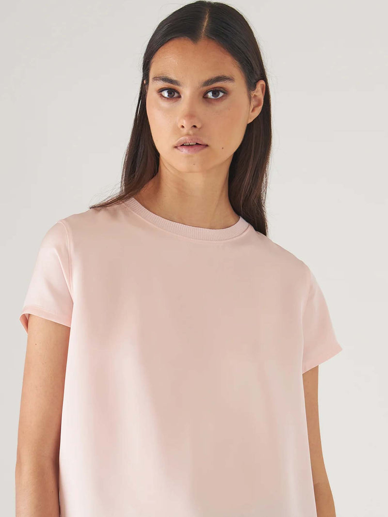 Patrick Assaraf Silk Short Sleeve Tee