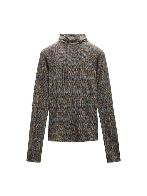 Rag &amp; Bone Shaw Panelled Long Sleeve Plaid Tee