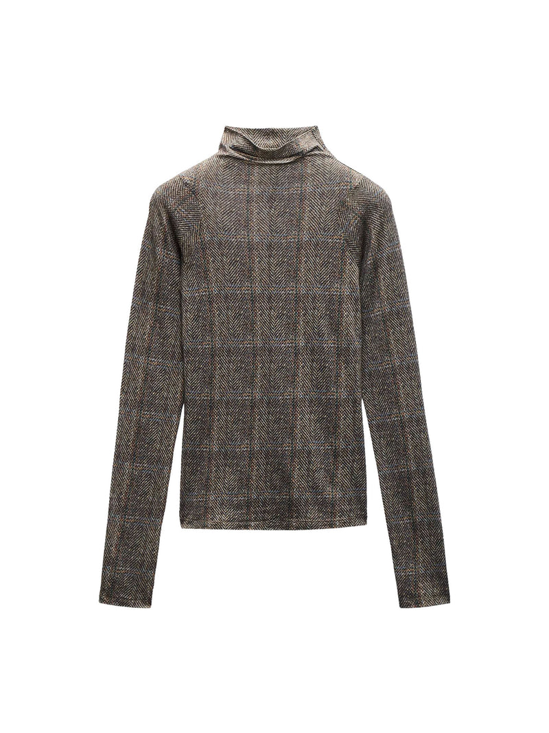 Rag &amp; Bone Shaw Panelled Long Sleeve Plaid Tee