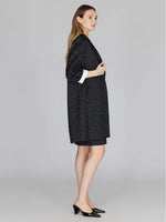 Mi Jong Lee Metallic Tweed Oversized Jacket