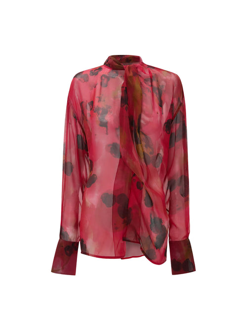 Victoria Beckham Drape Detail Blouse