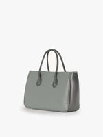Cinzia Rocca Two Tone Leather Tote Bag