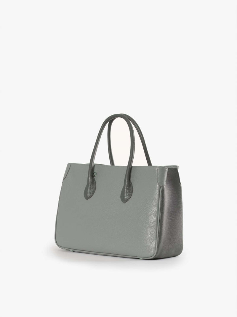 Cinzia Rocca Two Tone Leather Tote Bag