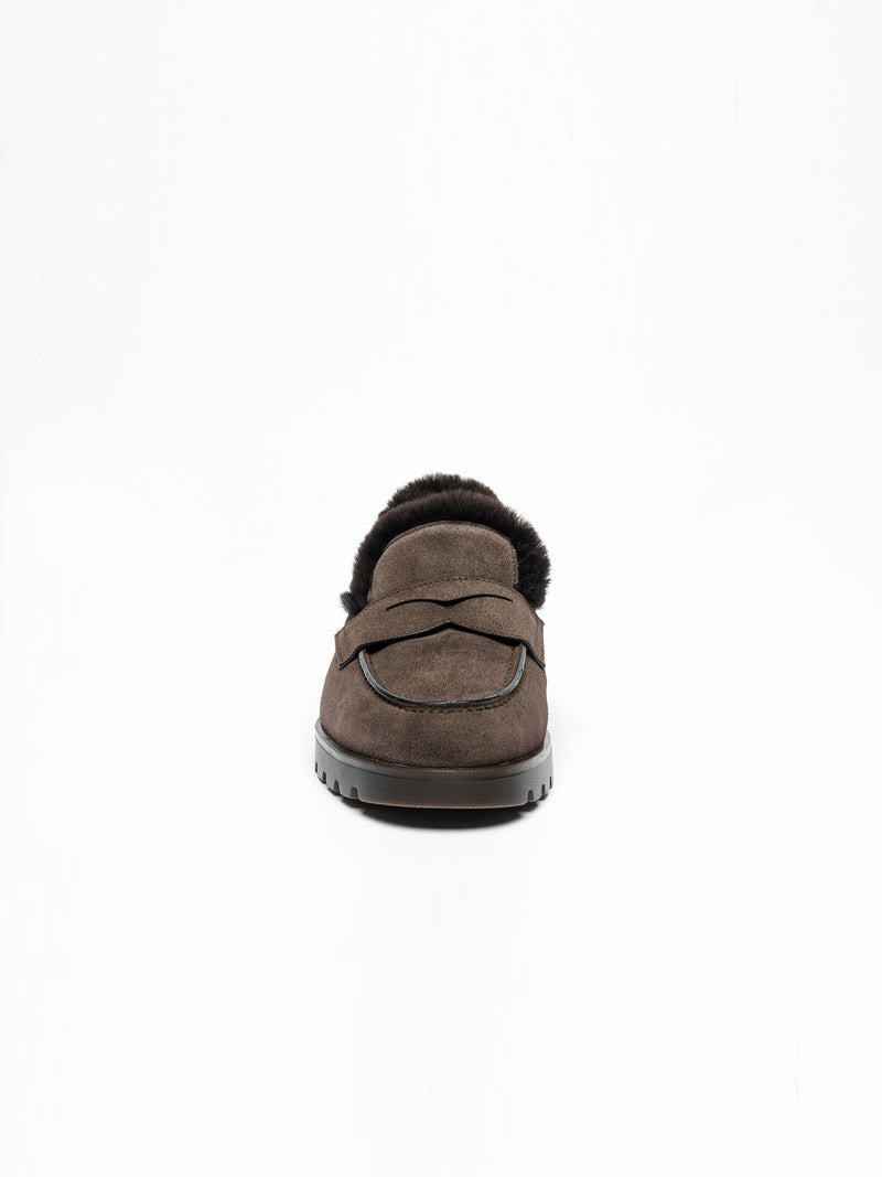 Santoni Detroit Shearling Loafer