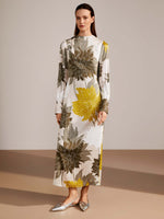 Marc Cain Silk Dress with Floral Print