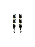 CENTROPERCENTCASHMIRE Cabochon Asymmetrical Earrings