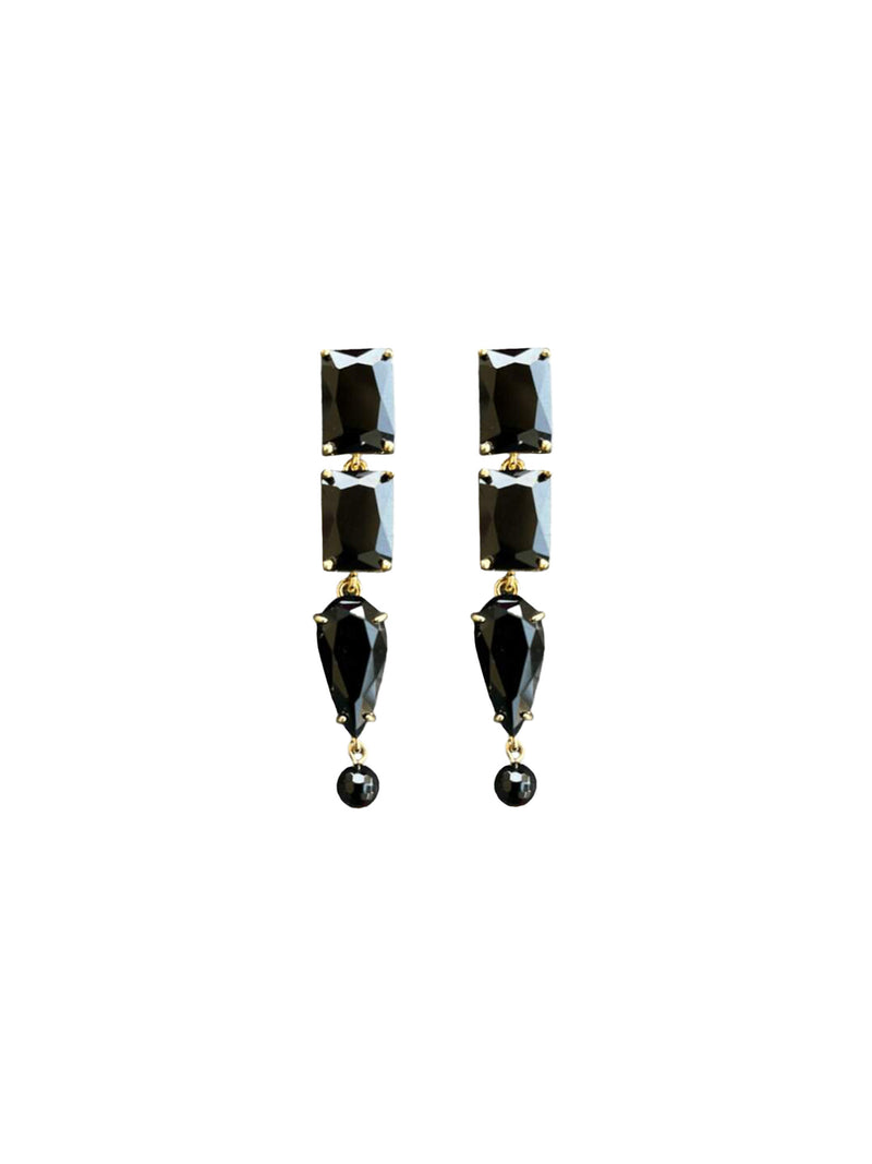 CENTROPERCENTCASHMIRE Cabochon Asymmetrical Earrings