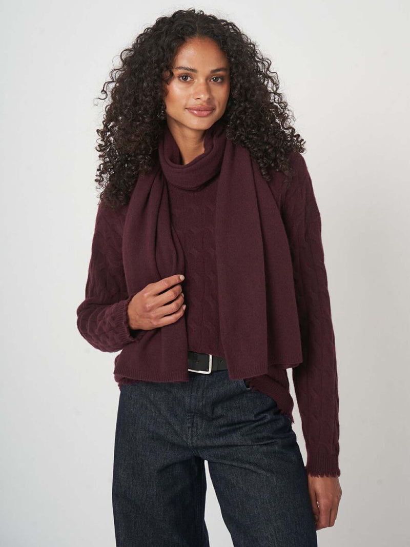 Repeat Cashmere Knitted Scarf