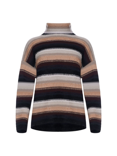 Sminfinity Pure &amp; Fluffy Striped Turtleneck
