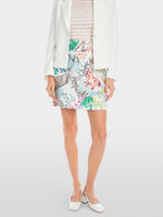 Marc Cain Mini Skirt with Arty Leaf Motif
