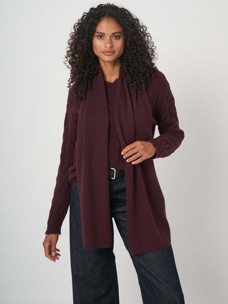 Repeat Cashmere Knitted Scarf