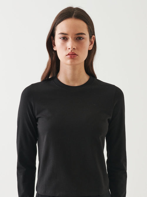 Patrick Assaraf Long Sleeve Baby Tee