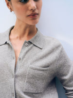 White + Warren Cashmere Button Shirt