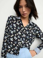 Veronica Beard Maia Double Collar Top