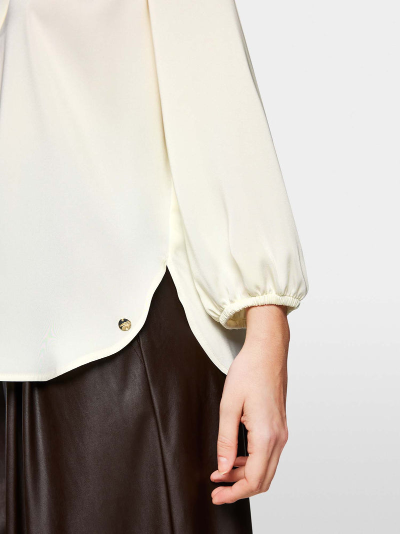 Marc Cain Elegant Blouse with Pleated Details