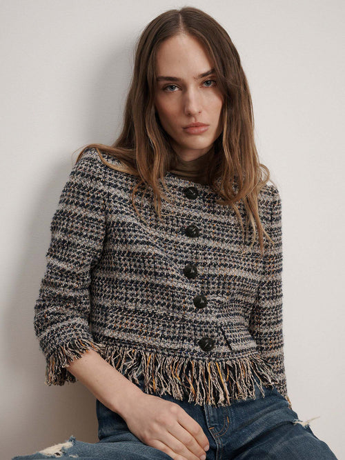 Veronica Beard Lyons Fringe Jacket