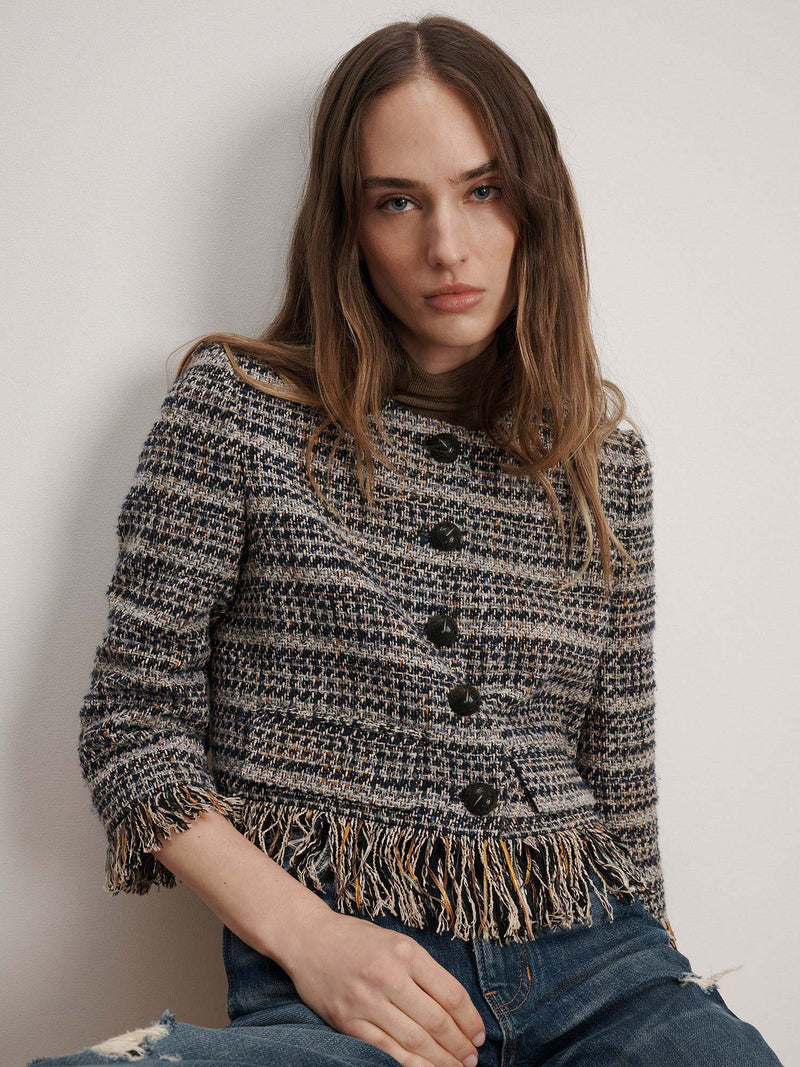 Veronica Beard Lyons Fringe Jacket