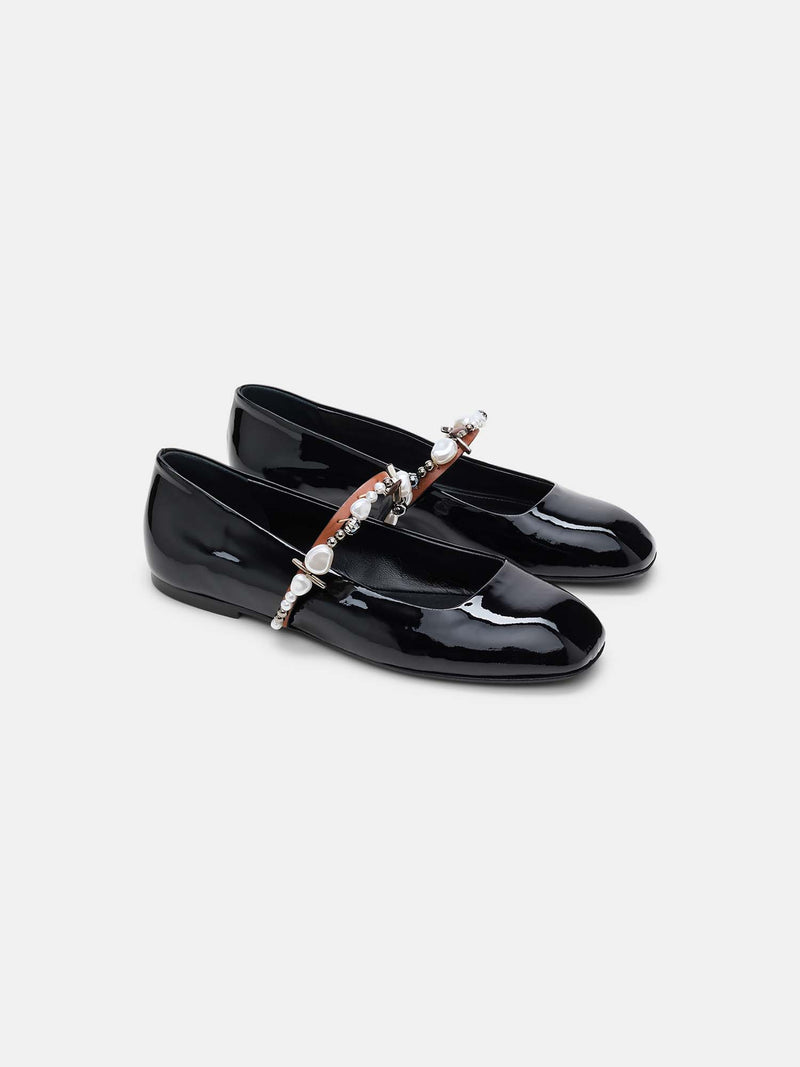 Dorothee Schumacher Glossy Shine Embellished Mary Jane
