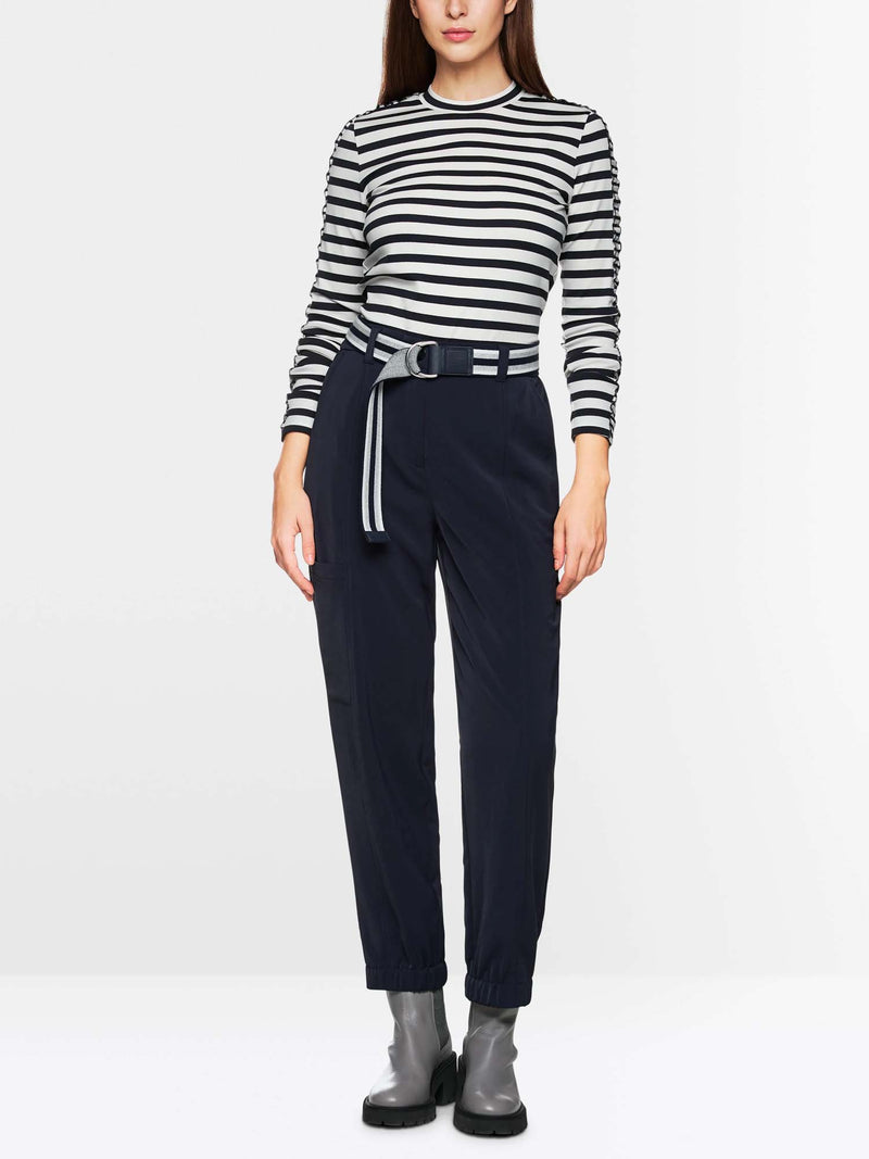 Marc Cain Sports Maritime Long Sleeve Stripe Top