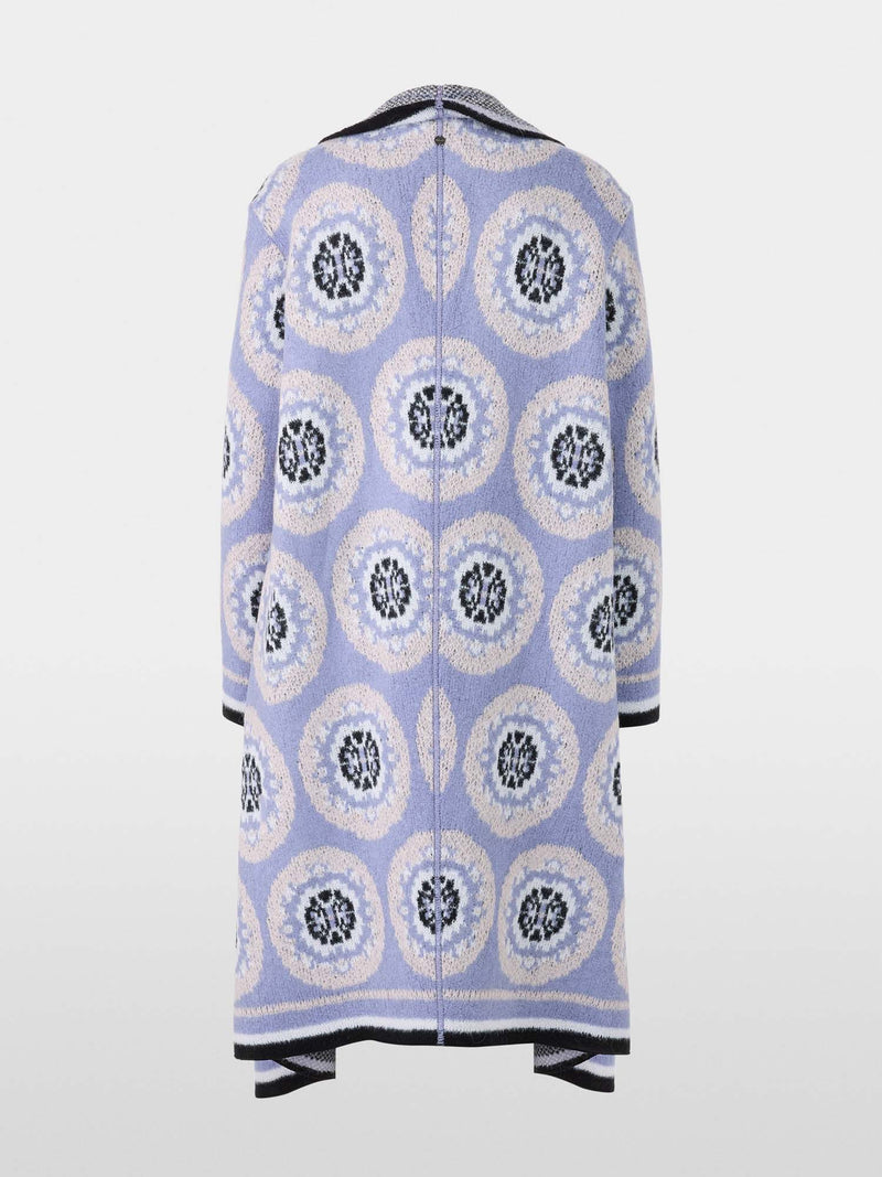 Marc Cain Knitted Coat with Waterfall Collar