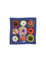 Cinzia Rocca Silk Twill Scarf with Floral Pattern