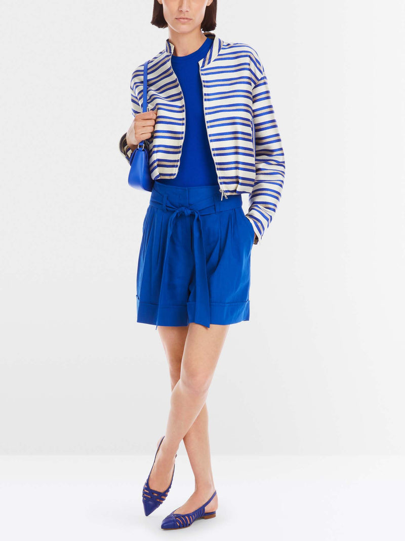 Marc Cain Striped Collared Jacket