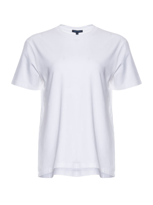 Patrick Assaraf Boyfriend Stretch Crewneck T-Shirt