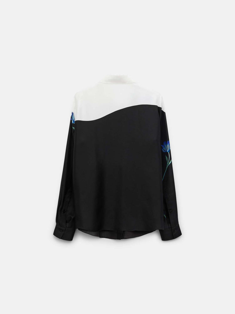 Dorothee Schumacher Seductive Bloom Silk Twill Blouse