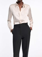 Dorothee Schumacher Sense of Shine Silk Satin Blouse