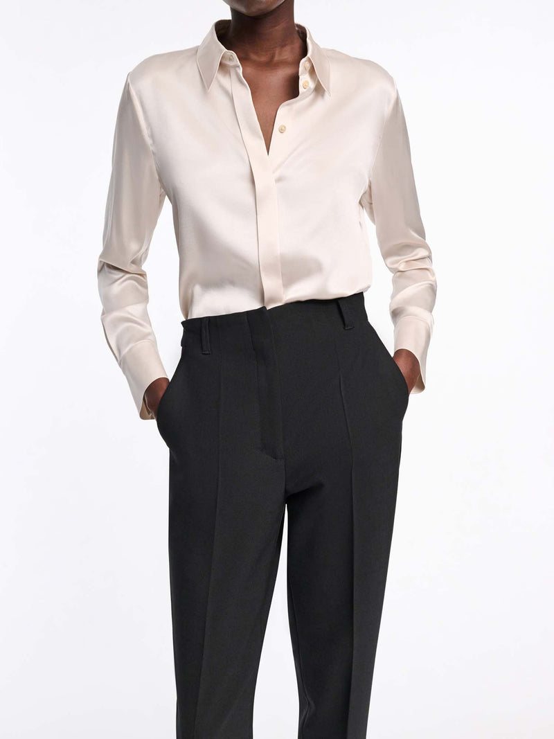 Dorothee Schumacher Sense of Shine Silk Satin Blouse