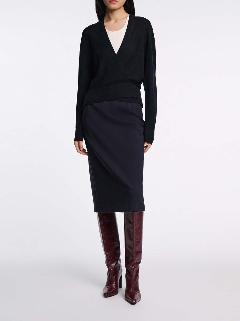 Dorothee Schumacher Emotional Essense Pencil Skirt in Punto Milano